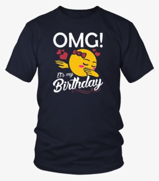 Omg It's My Birthday Emoji Dabbing Shirt Gift For Kids #6125364