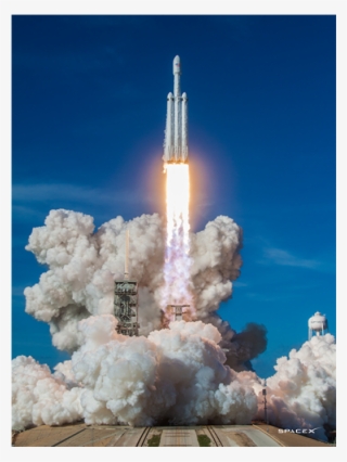 Rocket Launch Smoke Png Jpg Free Stock - Falcon Heavy #6125615