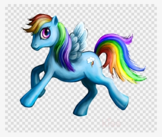 Horse Clipart Pony Horse Applejack - Rainbow Dash #6126283