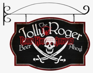 Double Sided Jolly Roger Tavern Sign - Tavern Signs #6126612