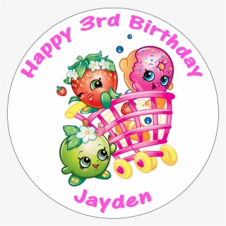 Shopkins Edible Personalised Round Birthday Cake Topper - 7th Birthday Shirt Shopkins #6127180 Shopkins Edible Personalised Round Birthday Cake Topper - 7th Birthday Shirt Shopkins #6127180