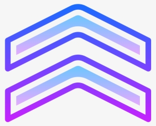 This Icon Represents Chevron, It Is Two Triangle Lines - Icon #6127252