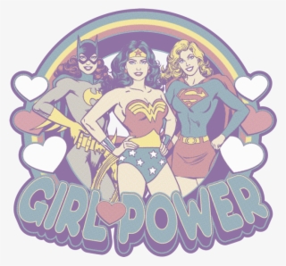 Dc Comics Retro Girl Power Kid's T-shirt #6128276
