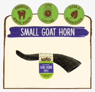 Goat Horn Treats For Dogs Small - Whole Antler Chew - Medium Size #6128960