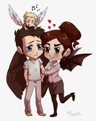 Angels And Demons Meg Supernatural, Supernatural Drawings, - Supernatural Castiel And Meg Fanart #6130748