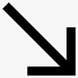 Png File Svg - Arrow Pointing Diagonally Down #6131840