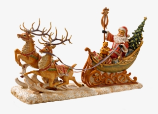 Santa With Sleigh Ride - Rentierschlitten Png #6132370 Santa With Sleigh Ride - Rentierschlitten Png #6132370