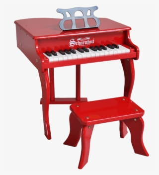 Schoenhut Fancy Baby Grand Piano 30-key Red - Piano #6134779