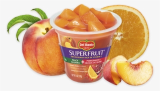 Superfruit® Peach Chunks In Pomegranate & Orange Juice - Del Monte Superfruit Pear Chunks + Acai & Blackberry #6138975