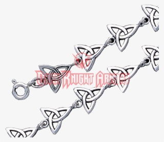 Silver Triquetra Knot Bracelet - Portable Network Graphics #6140463