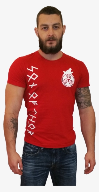 Panské Tričko Nordic Power Red/white #6140527