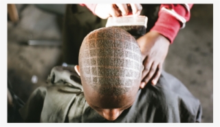 Man In Barbers Chair - South African Township Barbershops & Salons #6143046