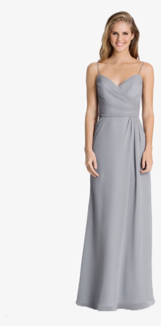 Hayley Paige Occasions - Light Gray Spaghetti Strap Bridesmaid Dresses #6143100