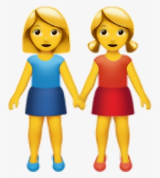 Girl Girls Hand Emoji Iphoneemoji Iphone Freetoedit - Two Women Holding Hands Emoji #6143229