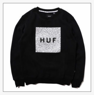 Huf Text Box Logo - Crew Neck #6144578