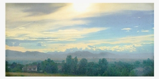 “denver Mountain Sunset” Canvas - Sunset #6145515