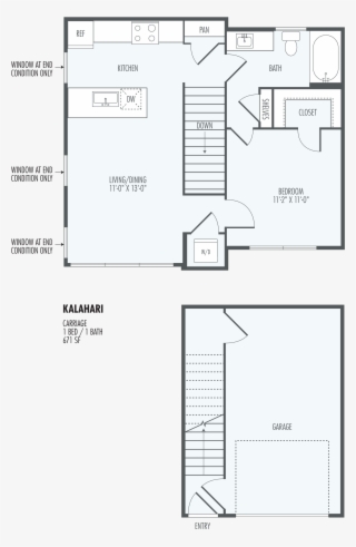 One Bedroom Layout At The Flats At San Tan, - The Flats At San Tan #6146979
