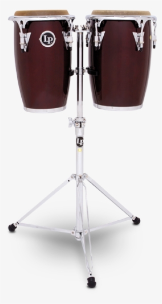 Lp Lp Jrx Dw Junior Wood Conga Set - Lp Junior Wood Congas - Wine Red/chrome #6150107
