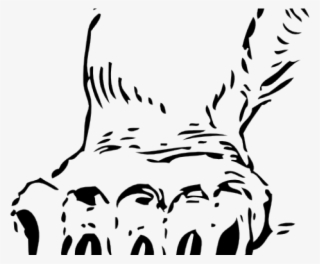 Clip Library Stock Bear Claws Clipart - Bear Claws Clipart Black And White #6150374