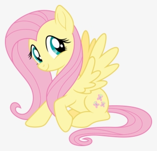 Fluttershy Images Mlp Fim New Fluttershy Happy Vector - My Little Pony The Movie Fluttershy #6150729