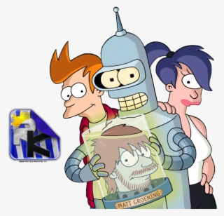 Png - Tamanho - 595kb - Futurama Bender Fry Leela #6152217