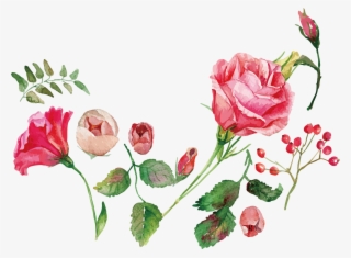 Watercolor Painting Flower Rose Royalty-free - Rose Vector Png Watercolor #6152882