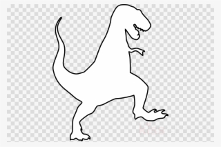 Outline Of At Rex Clipart Tyrannosaurus Stegosaurus - Cartoon Christmas Tree Png #6153299