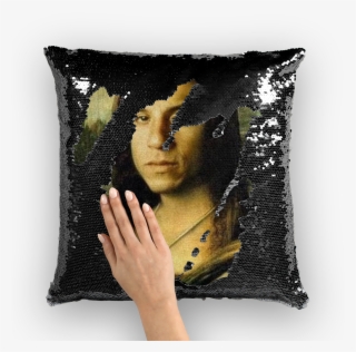 Vin Diesel As The Mona Lisa ﻿sequin Cushion Cover - Vin Diesel #6156268