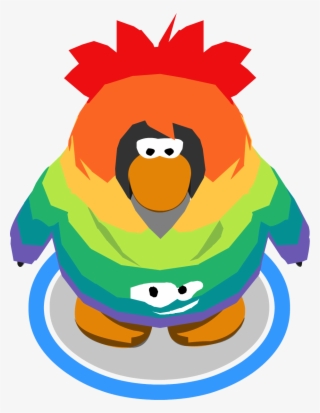 Rainbow Smirk Hoodie In-game - Cartoon #6156904
