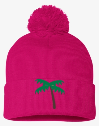 Palm Tree Emoji Sp15 Sportsman Pom Pom Knit Cap - Fresh-pom Pom Red #6156906