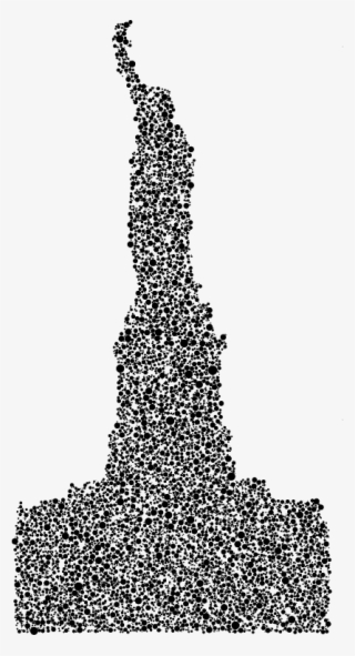 Statue Of Liberty Profile Silhouette Circles - Steeple #6159439 Statue Of Liberty Profile Silhouette Circles - Steeple #6159439