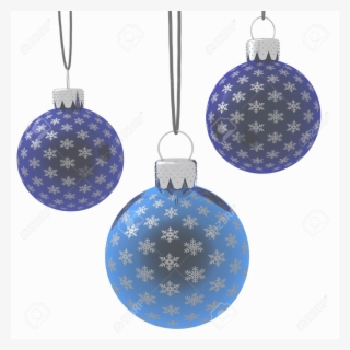 Navidad41 - Blue Christmas Balls Hanging #6161690