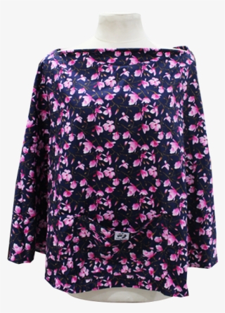 Np Fabric Pink Red Cherry Blossom Flower Butterfly #6171523