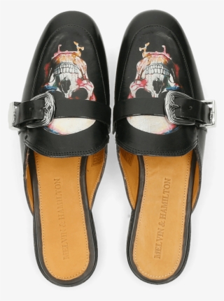 Mules Scarlett 13 Black Screen Shot Skull - Slip-on Shoe #6173932