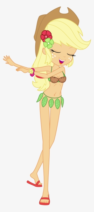 Discorded, Belly Button, Bra, Clothes, Coconut, Coconut - Applejack Equestria Girls Foot #6174479