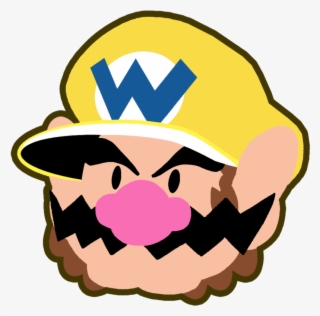Wario Head Png Jpg Freeuse - Wario Emoji #6175082
