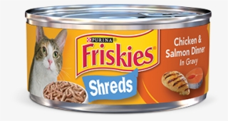 Savoury Shreds Chicken & Salmon Dinner In Gravy Cat - Friskies Cat Food #6176059