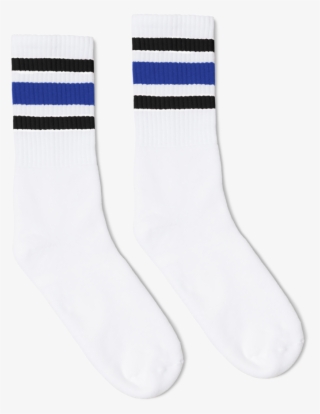 Black And Blue Striped Socks - Sock #6177860