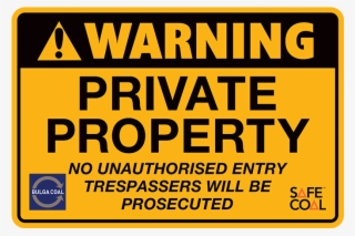 Underground Warning Signs 9 - Brady 95424 Security Sign, 10 X 14in, Bk/wht, Eng, #6180953