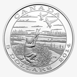 2014 $5 Fine Silver Coin Tradition Of Hunting - Arctic Expedition 25 Cent Coin #6182456