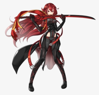 Elesis Does 2 Strikes With Her Sword And Then Starts - Dark Knight Anime Girl #6184949