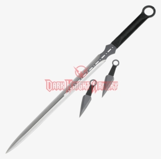 Double Edge Ninja Sword And Stealth Knives - Blade #6184952