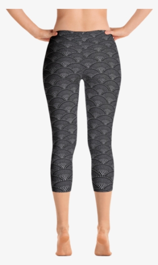 Fish Scale Pattern Leggings - Gear Fuel Strong Is The New Skinny Blue Splash - Active #6185022