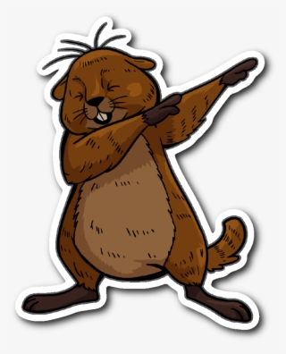 Groundhog Day Funny Dabbing Dance Groundhog Sticker #6189788