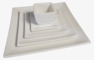 White Square Coupe - Ceramic #6190055