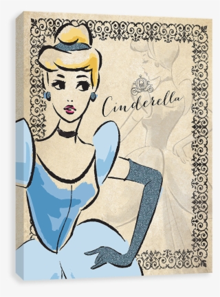 Fashionista Vintage - Glitter Cinderella - Cinderella Canvases By Entertainart - Cinderella Wrapped #6195649