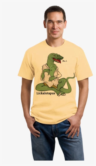 Standard Light Yellow Lickalotapus - Port & Company - 5.4-oz 100% Cotton T-shirt. #6196622