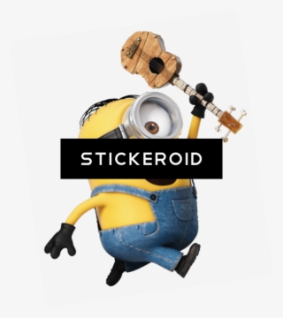 Minion With Ukulele, Running - Imagem Dos Minions Em Png #6197333
