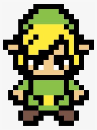 Link From Legend Of Zelda By Pinkkitty604 - Zelda Minish Cap Pixel Art #6199194