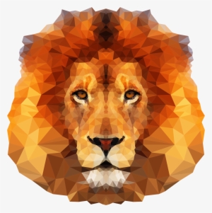This Free Icons Png Design Of Low Poly Lion Face #620248